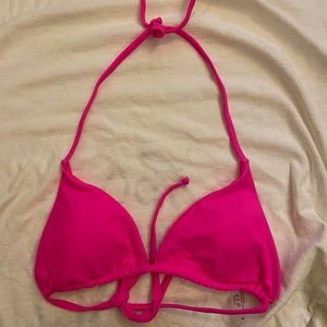 SHEIN hot pink bikini top
